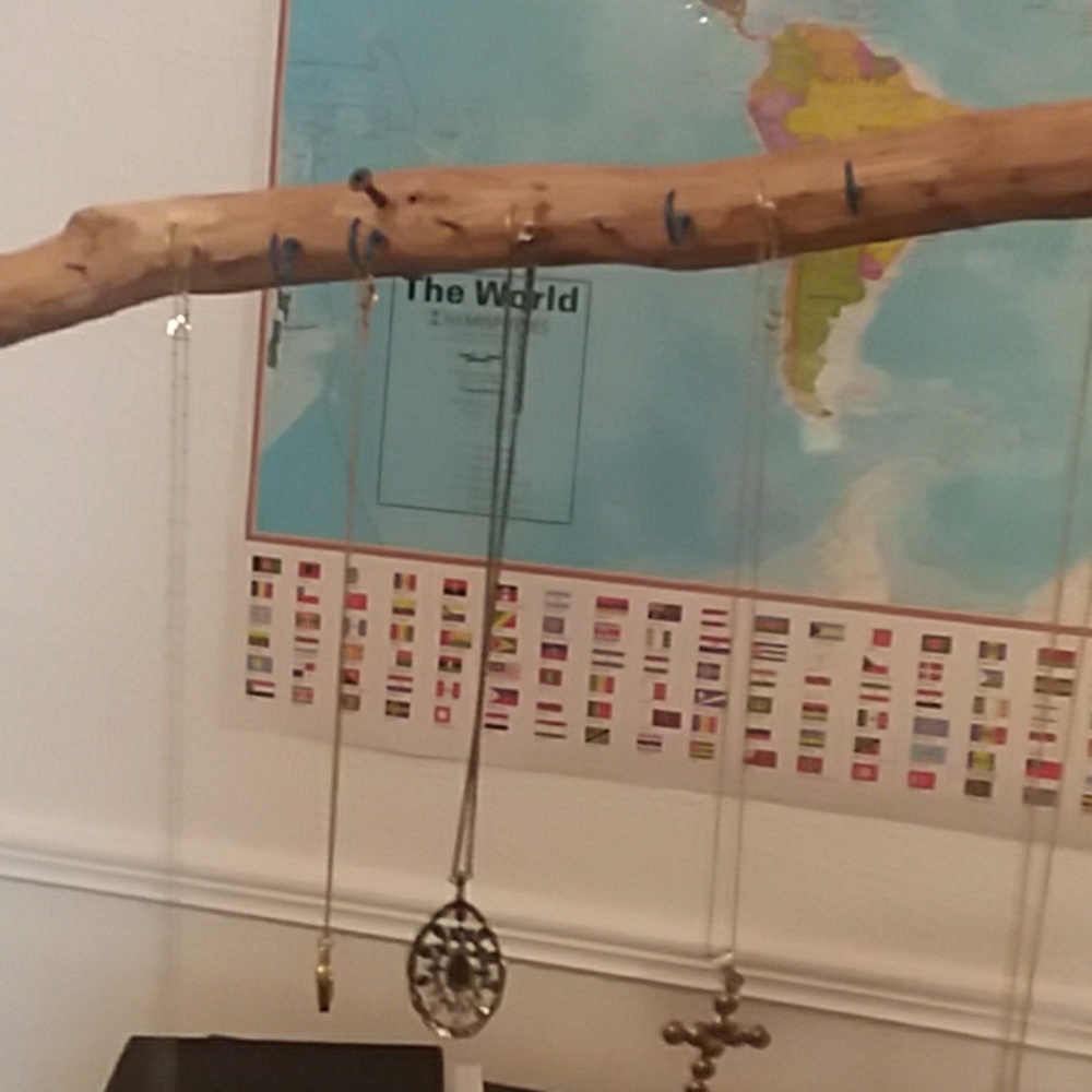 Jewellery display; real wood